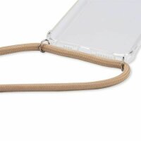 Handykette für Samsung Galaxy A32 5G – Handyhülle mit Band Beige / Braun