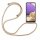 Handykette für Samsung Galaxy A32 5G – Handyhülle mit Band Beige / Braun
