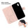 Huawei Handy Tasche Handyhülle Schutz Hülle Blumen Flip Cover Buch Case Etui Huawei Y5 2019 Rosegold