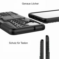 Handy Tasche für SAMSUNG Galaxy Hülle Handyhülle Schutzhülle Outdoor Case Schale Galaxy S20 FE SM-G780F Schwarz