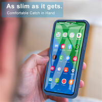 360° Grad Hülle für Samsung Galaxy S23+ vollschutz Integriertem Displayschutz Blau