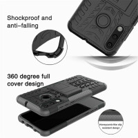 Outdoor Case Panzer Hülle Cover Huawei Handytasche Schutzhülle Handyhülle Handy Schwarz P30 Lite