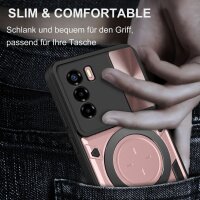 Outdoor Panzer Hülle für ZTE Handyhülle mit Slide Kameraschutz Ringhalter Bumper Blade V30 Vita Rosegold