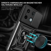 Outdoor Panzer Hülle Xiaomi Redmi Note 13 Pro 5G Handyhülle Kameraschutz Schwarz