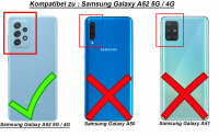 Hülle Für Samsung Galaxy A52 Handy Tasche Handyhülle Wallet Case Flip Cover Etui Blau