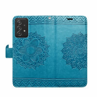 Hülle Für Samsung Galaxy A52 Handy Tasche Handyhülle Wallet Case Flip Cover Etui Blau