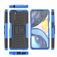 Hülle Motorola Moto G22, E32, E32 Schutzhülle Handytasche Handyhülle Silikon TPU Blau