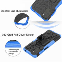 Hülle Motorola Moto G22, E32, E32 Schutzhülle Handytasche Handyhülle Silikon TPU Blau