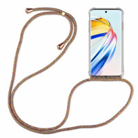 Handykette für Honor Magic 6 Lite Hülle mit Band Case Handyhülle mit Kette  Rainbow
