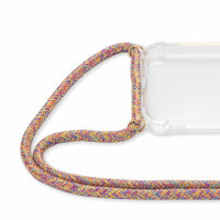 Handykette für Honor Magic 6 Lite Hülle mit Band Case Handyhülle mit Kette  Rainbow