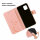 Handyhülle für Apple iPhone 11 – Klapphülle Rosegold Blume