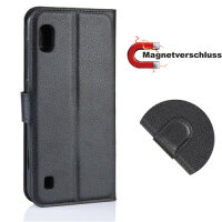Handy Tasche für Samsung Galaxy Cover Case Buch Klapp Schutz Hülle Etui Wallet Samsung Galaxy A10 SM-A105 Schwarz