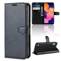 Handy Tasche für Samsung Galaxy Cover Case Buch Klapp Schutz Hülle Etui Wallet Samsung Galaxy A10 SM-A105 Schwarz