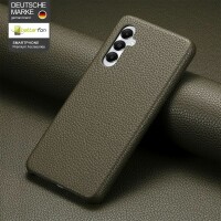 Hülle Handyhülle Stoßfeste Handy Tasche Ultra-Dünn Case Leder Bumper für Samsung Galaxy A05s Grün