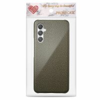 Hülle Handyhülle Stoßfeste Handy Tasche Ultra-Dünn Case Leder Bumper für Samsung Galaxy A05s Grün