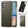 Hülle Handyhülle Stoßfeste Handy Tasche Ultra-Dünn Case Leder Bumper für Samsung Galaxy A05s Grün
