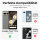 Handykette Google Hülle mit Band Handyhülle Kartenfächer PU Leder Umhängetasche Pixel 7 Pro Schwarz