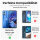 Handykette für Motorola Moto G54 Handyhülle mit Band Hülle mit Schnur Back Cover Blau