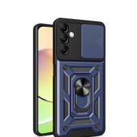 Outdoor Panzer Hülle für Samsung Galaxy A14 mit Kameraschutz Ringhalter Bumper  Blau
