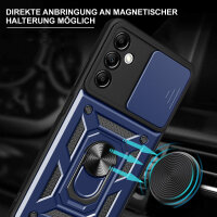 Outdoor Panzer Hülle für Samsung Galaxy A14 mit Kameraschutz Ringhalter Bumper  Blau