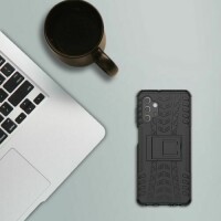 Handy Tasche für SAMSUNG Galaxy Hülle Handyhülle Schutzhülle Outdoor Case Schale Galaxy A32 5G SM-A326B Schwarz