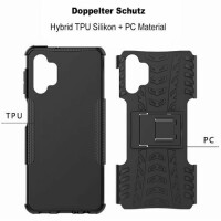 Handyhülle für Samsung Galaxy A32 5G – Panzer Cover Schwarz