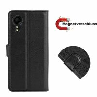 Handyhülle für Samsung Galaxy Xcover 5 – Klapphülle PU-Leder Schwarz