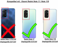 Hülle für Xiaomi Redmi Note 11 / 11S, Handy Tasche Silikon Case Cover Bumper TPU