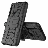 Handy Tasche Lenovo Motorola Panzer Hülle Hybrid Case Cover Schutzhülle Bumper Motorola Moto G8 Play Rot