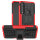 Handy Tasche Lenovo Motorola Panzer Hülle Hybrid Case Cover Schutzhülle Bumper Motorola Moto G8 Play Rot