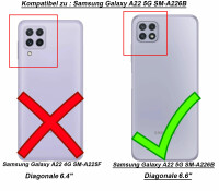 Hülle für Samsung Galaxy A22 5G, Schutzhülle Handy Tasche Ring Case Silikon TPU