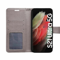 Handyhülle für Samsung Galaxy S21 Ultra 5G Hülle Handy Tasche Flip Case Etui TPU