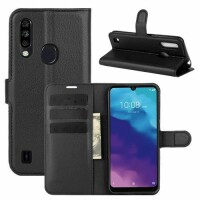 ZTE Handy Tasche Flip Cover Case Buch Klapp Schutz Hülle Etui Wallet Buchtasche ZTE Blade A7 2020 Schwarz