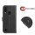 ZTE Handy Tasche Flip Cover Case Buch Klapp Schutz Hülle Etui Wallet Buchtasche ZTE Blade A7 2020 Schwarz