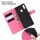 Hülle für Samsung Galaxy A20s Handy Tasche Case Schutz Schale Etui Flip Cover BF PU Leder Pink