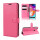 Hülle für Samsung Galaxy A20s Handy Tasche Case Schutz Schale Etui Flip Cover BF PU Leder Pink