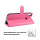 Hülle für Samsung Galaxy A20s Handy Tasche Case Schutz Schale Etui Flip Cover BF PU Leder Pink