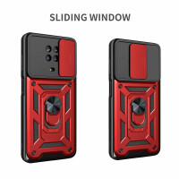 Outdoor Panzer Hülle Nokia G10 G20 Handyhülle mit Slide Kameraschutz Ringhalter Rot