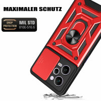 Outdoor Hülle Xiaomi Redmi Note 12 Pro / Poco X5 Pro 5G Handyhülle Kameraschutz Rot
