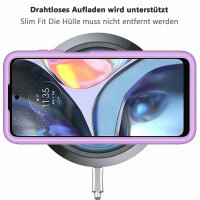 Hülle Motorola Moto G22, E32, E32s, Schutzhülle Handyhülle Cover Case TPU Bumper Lila