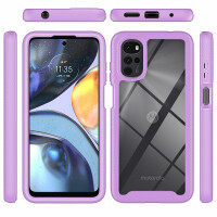 Hülle Motorola Moto G22, E32, E32s, Schutzhülle Handyhülle Cover Case TPU Bumper Lila