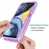 Hülle Motorola Moto G22, E32, E32s, Schutzhülle Handyhülle Cover Case TPU Bumper Lila