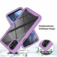 Hülle Motorola Moto G22, E32, E32s, Schutzhülle Handyhülle Cover Case TPU Bumper Lila