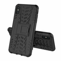 Handy Tasche für Apple iPhone Panzer Cover Case Schutz Hülle Etui Schale Bumper Apple iPhone XS Max Blau
