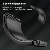 Hülle für Xiaomi Redmi 12,Handyhülle Schutzhülle Silikon Case Carbon Bumper