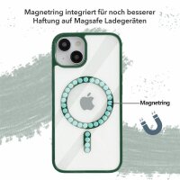 Handyhülle für Apple iPhone 14 – Magnet Case Waldgrün