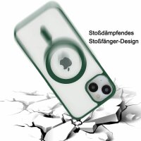 Handyhülle für Apple iPhone 14 – Magnet Case Waldgrün