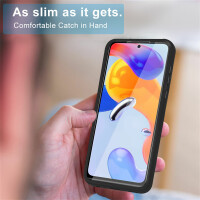360° Grad Hülle Xiaomi Redmi 13C Rundum vollschutz Integriertem Displayschutz Schwarz