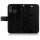 Huawei Handy Tasche Handyhülle Schutz Hülle Blumen Flip Cover Buch Case Etui Huawei P30 Lite Schwarz