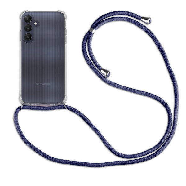 Handykette für Samsung Galaxy A25 – Handyhülle mit Band Blau